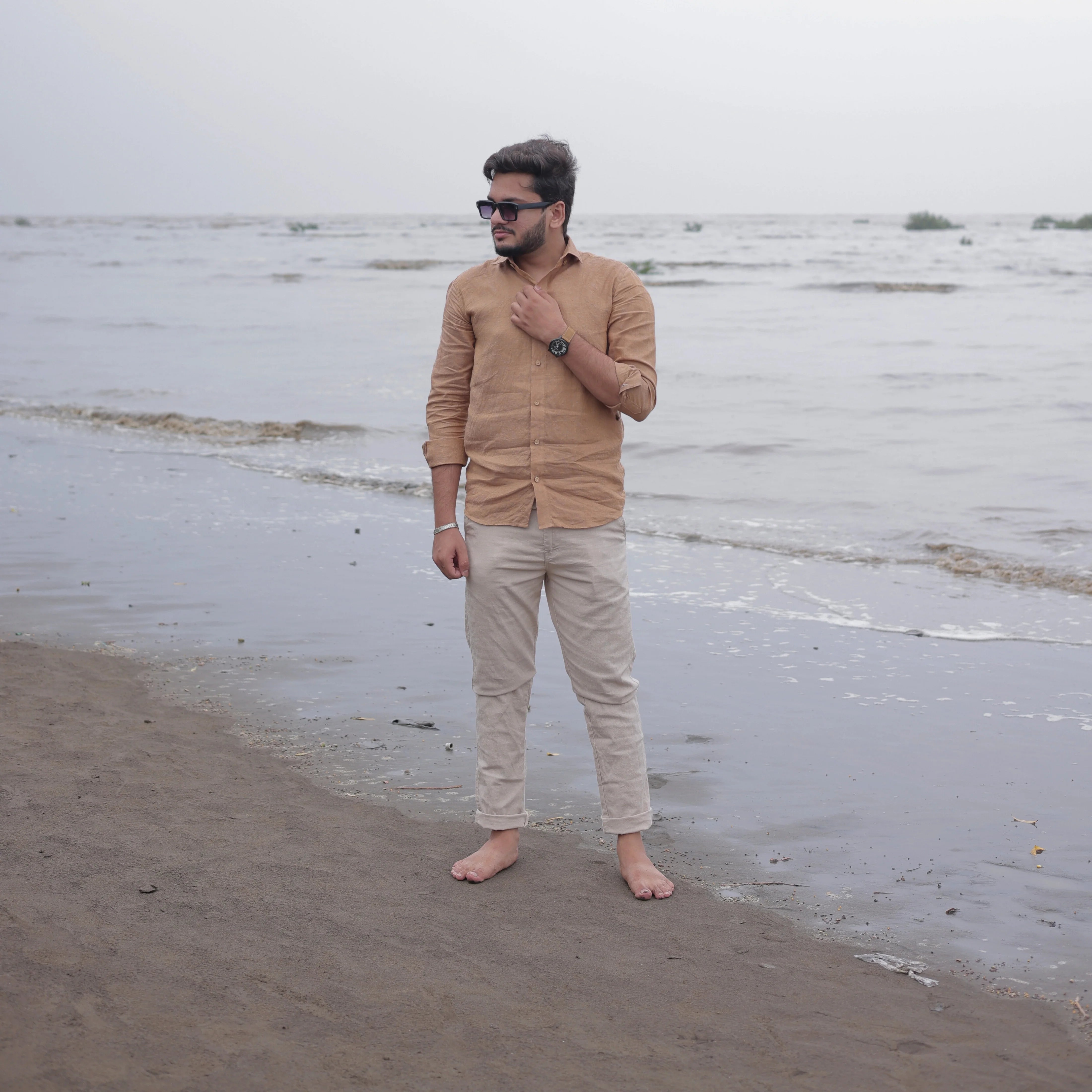 Combo of Men's Linen Blend Full Sleeve Casual Shirt