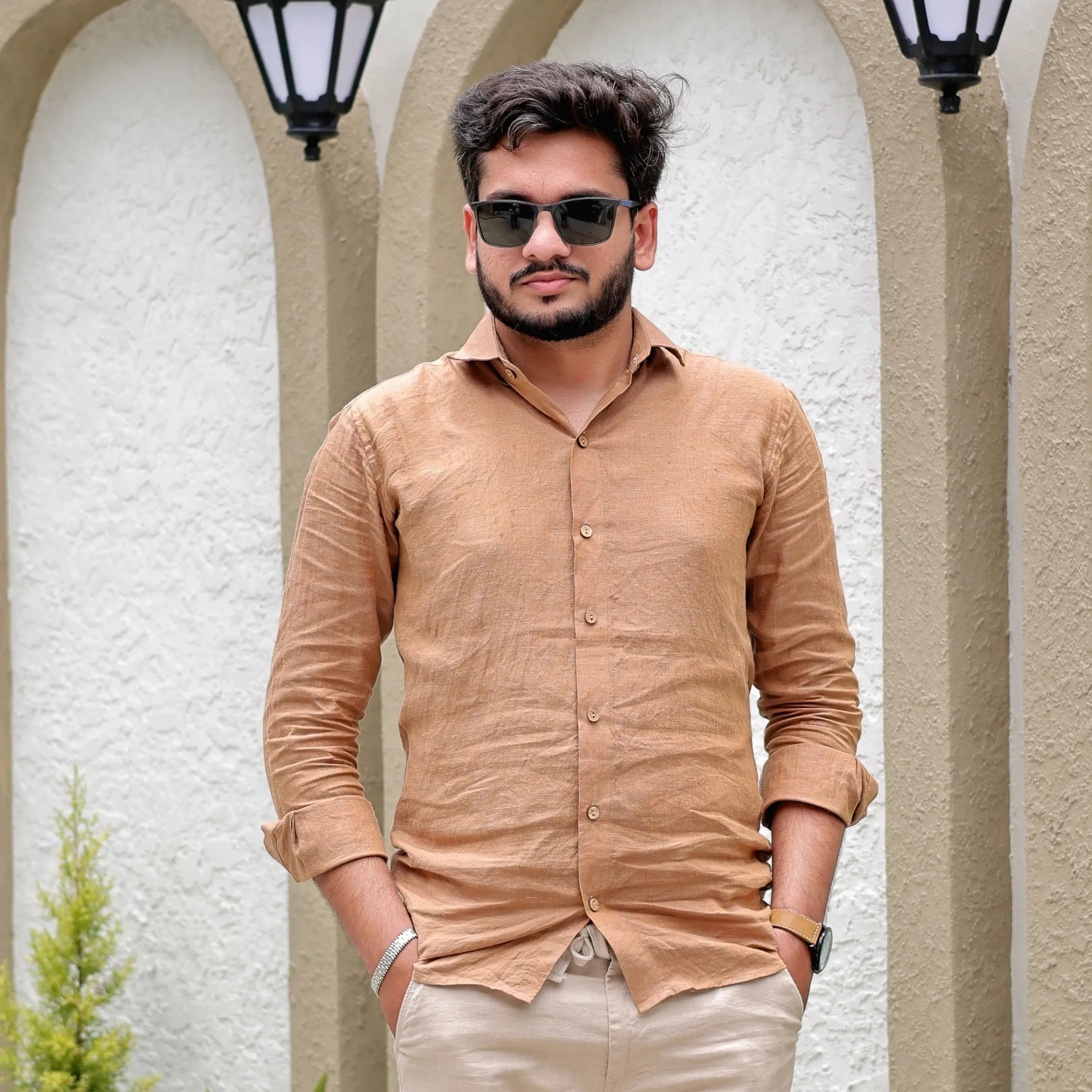 Combo of Men's Linen Blend Full Sleeve Casual Shirt