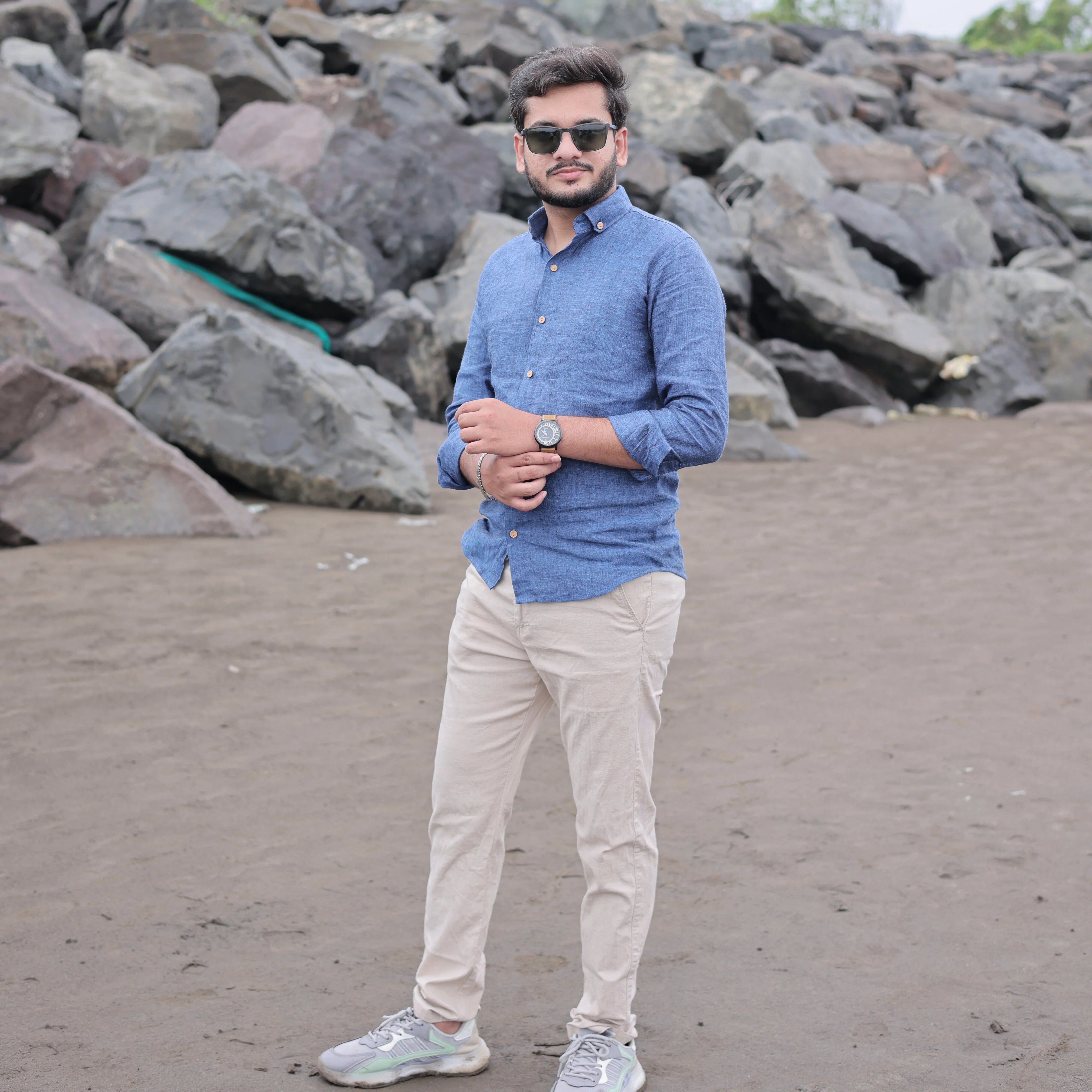 Combo of Men's Linen Blend Full Sleeve Casual Shirt