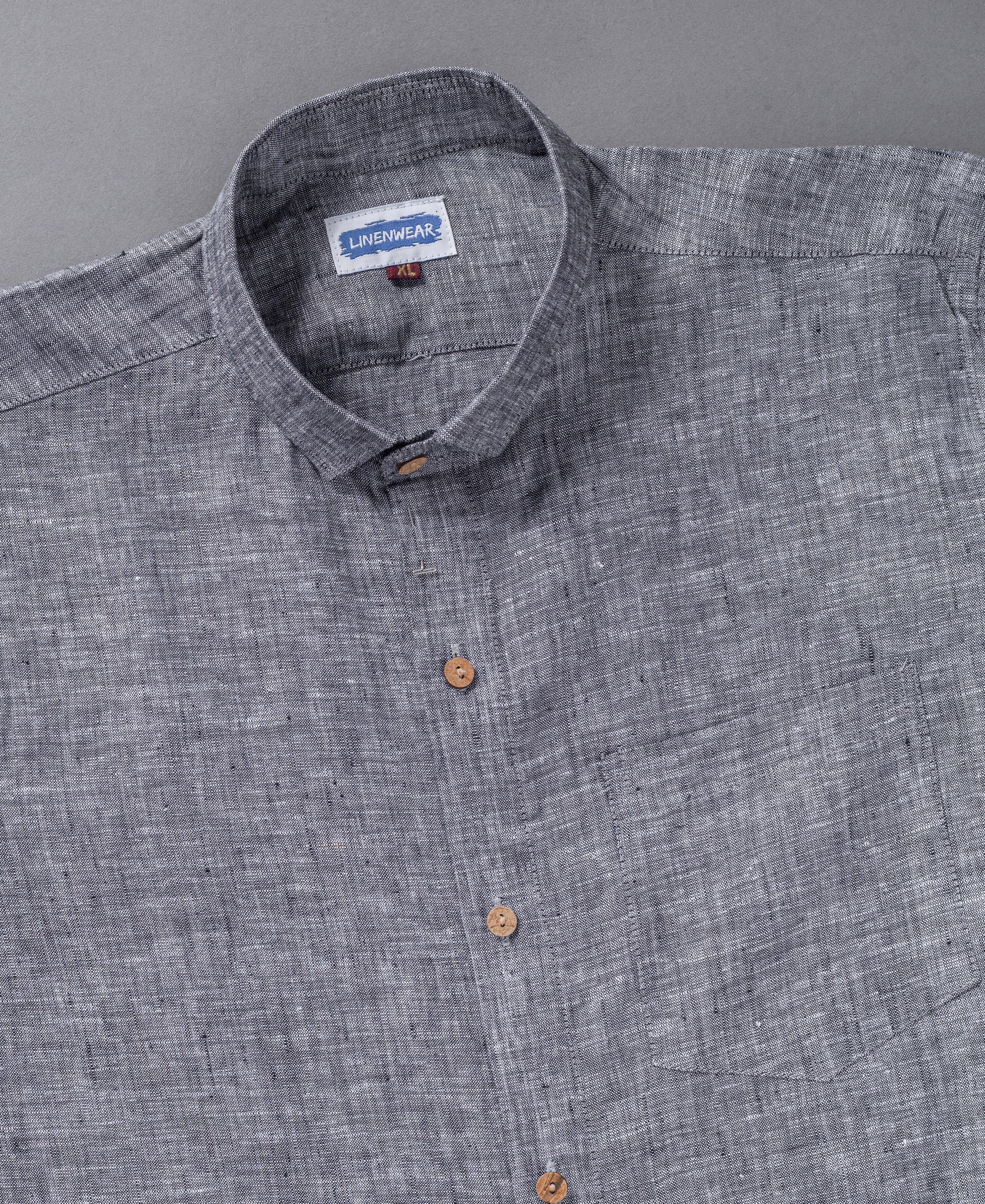 Premium Look Wooden Button Combo Men Shirt