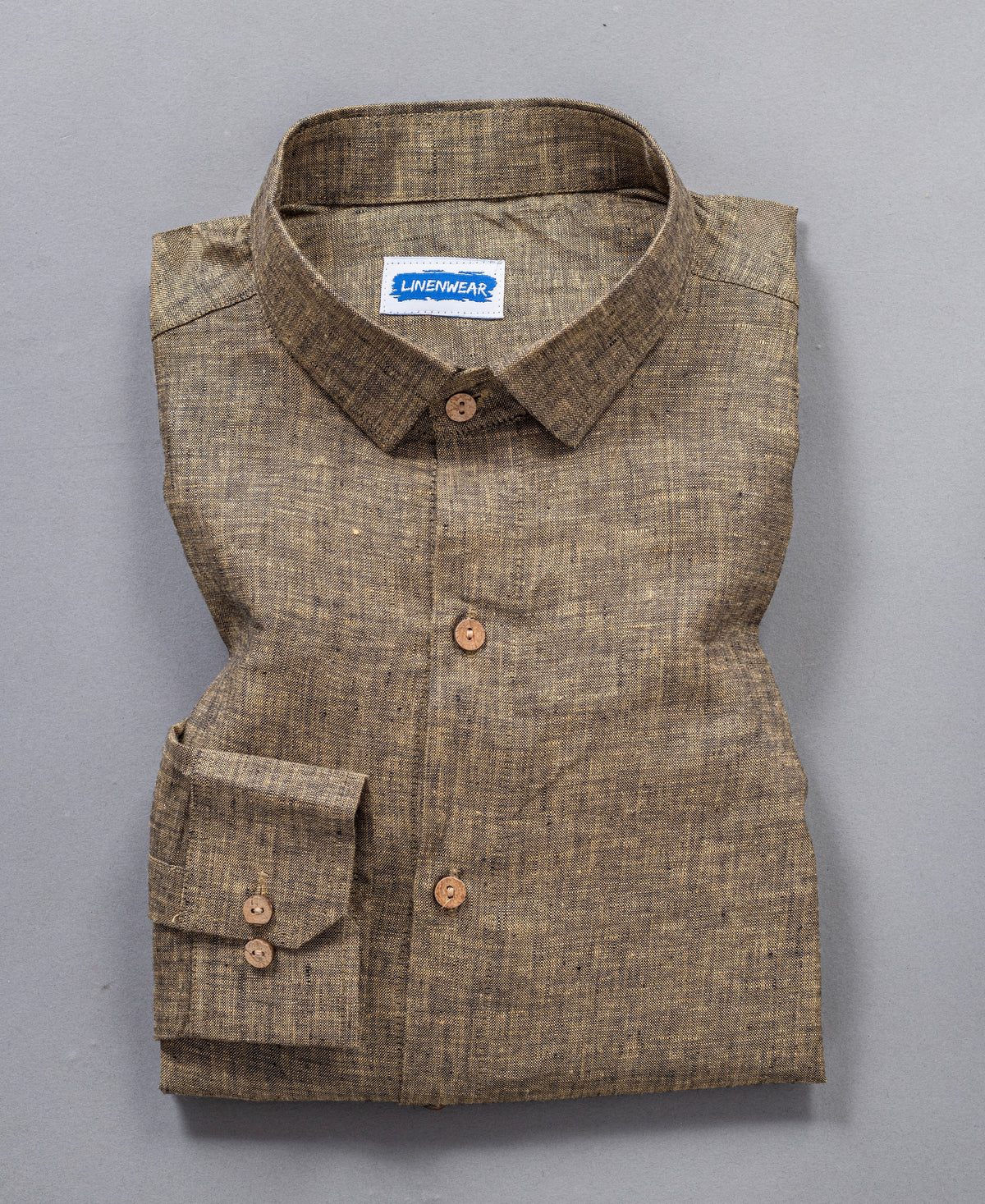 Pure Linen Combo Shirt For Men Full Sleeve