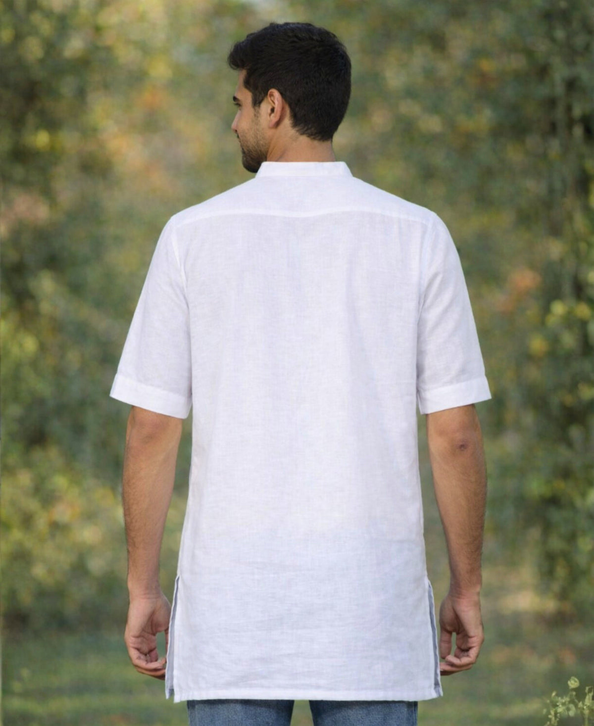 Pure Linen Short Sleeve Kurta For Every Occasion