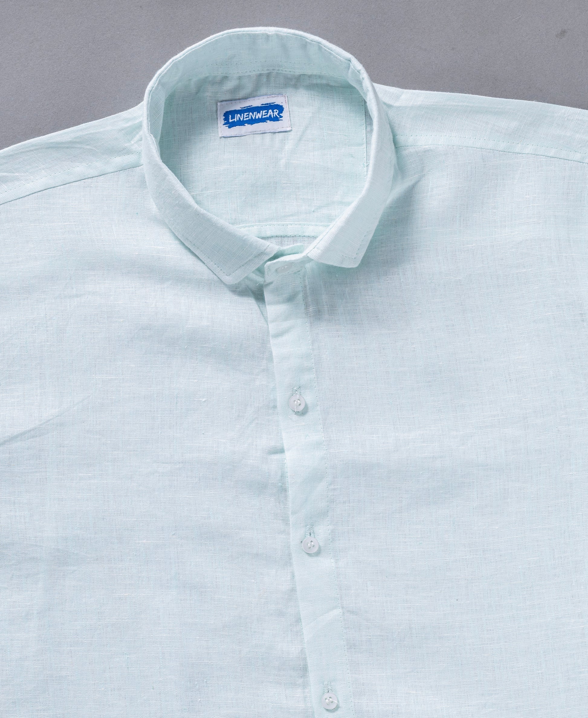 Premium Pure Linen Shirt for Men in Sky Blue