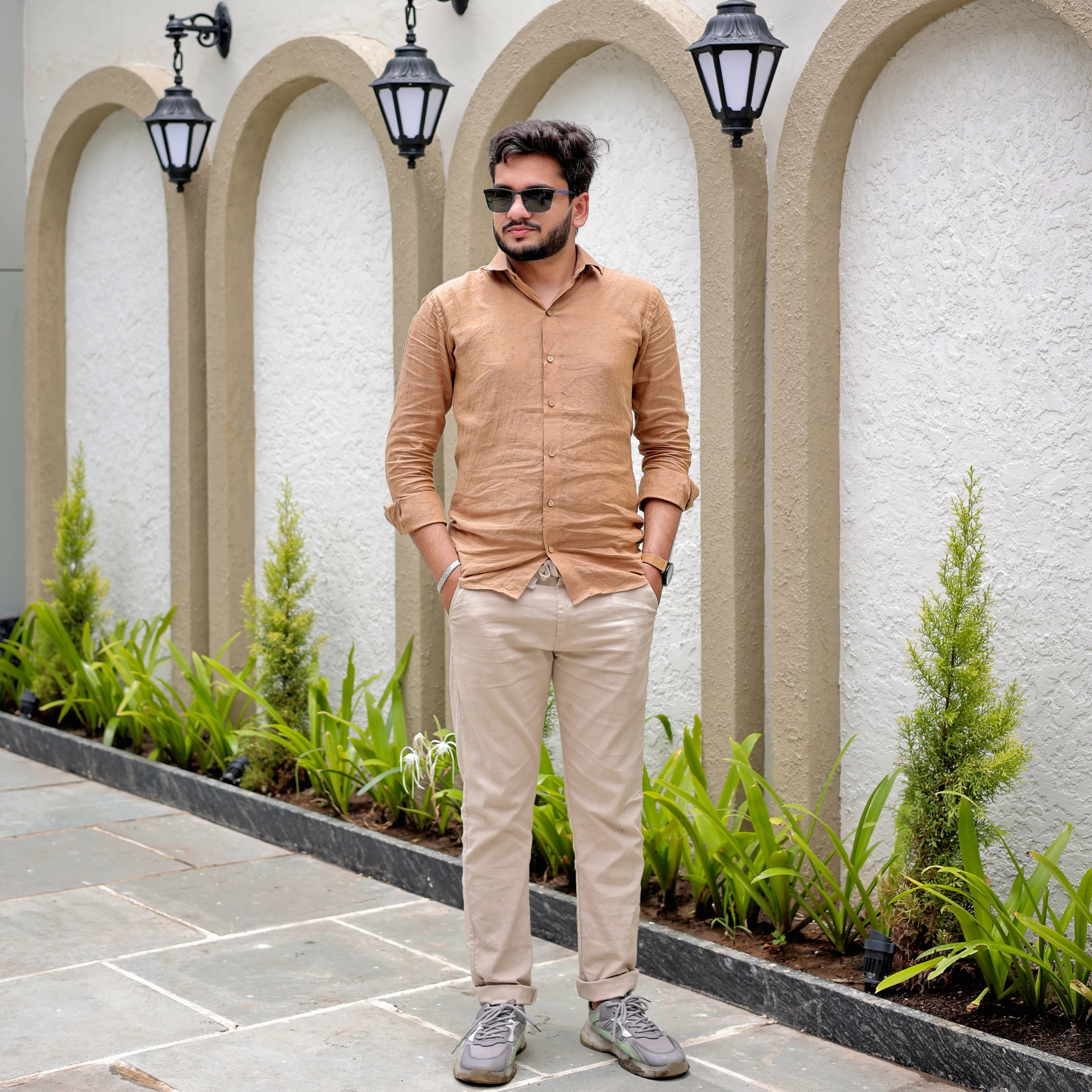 formal linen shirt