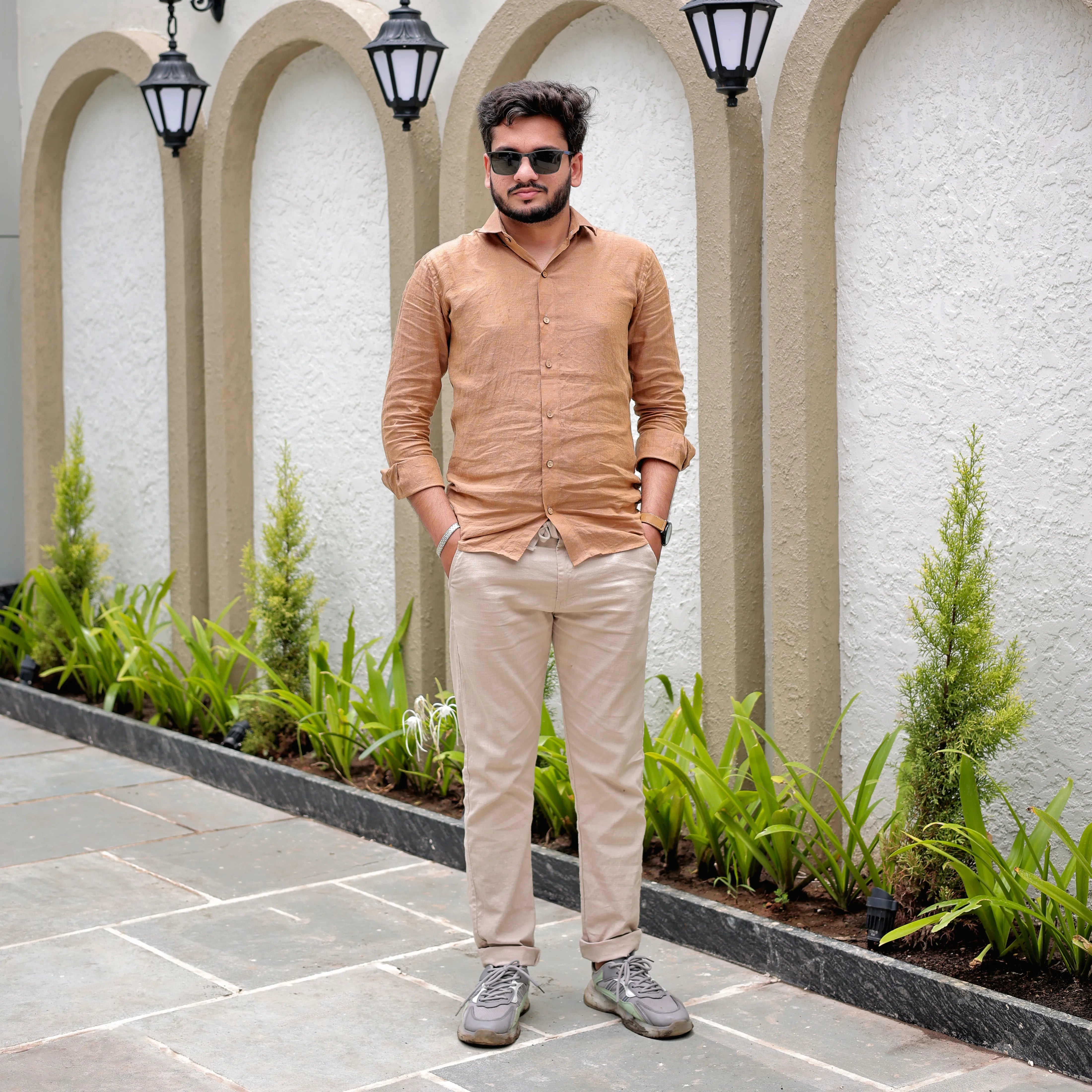 100% pure linen shirt