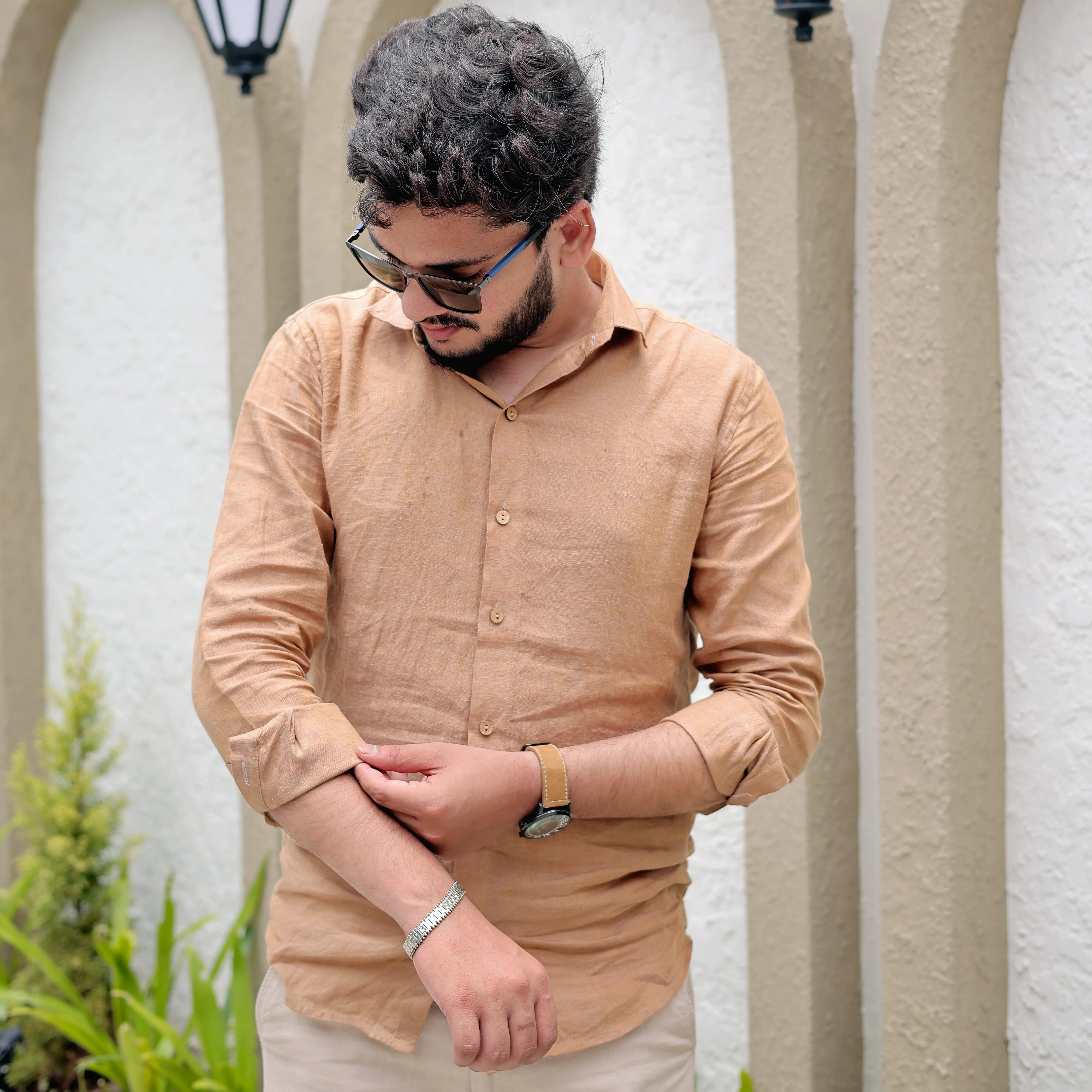 full sleeve linen shirt