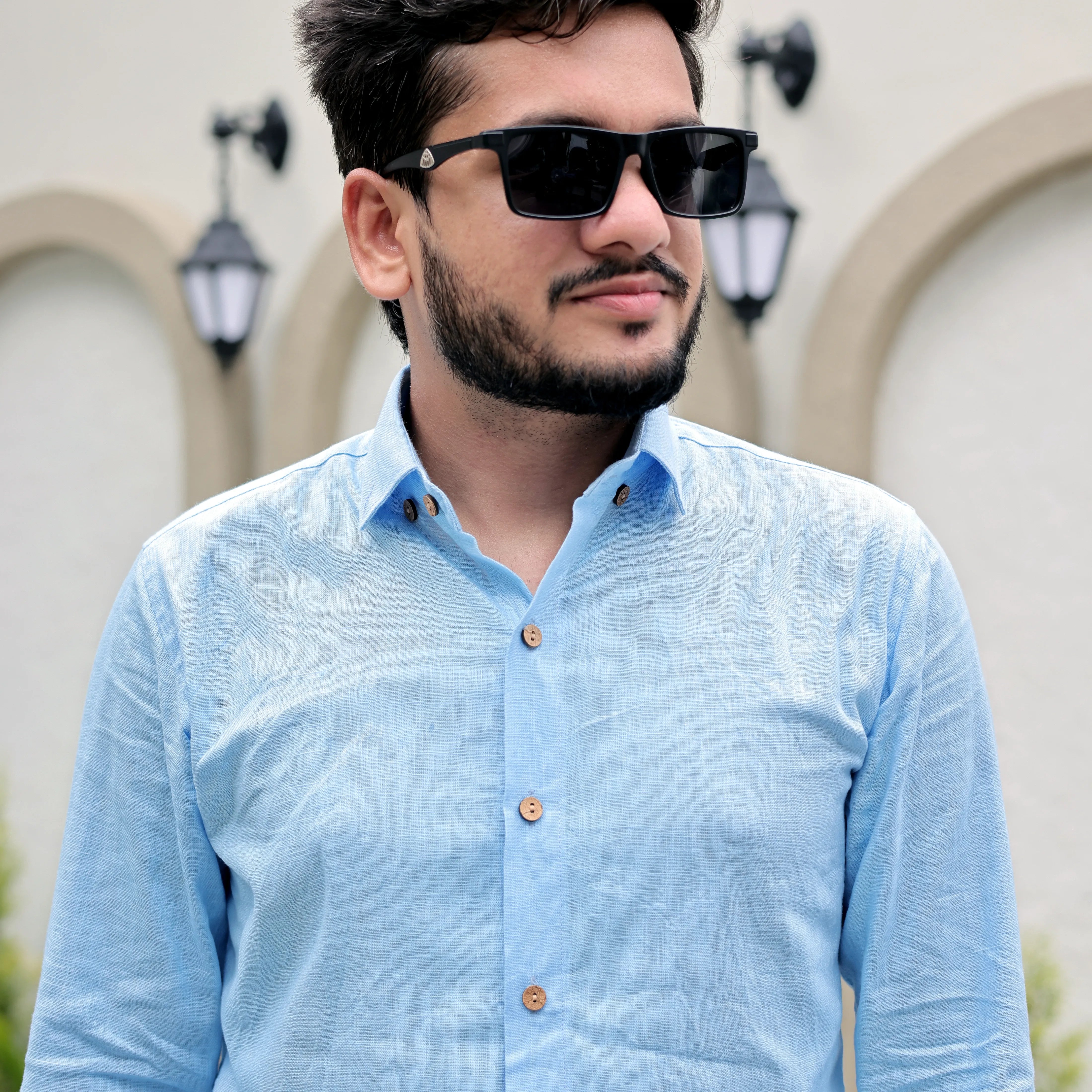 Cotton Linen Full Sleeve Slim Fit Shirt – Cool & Comfortable Summer Wear