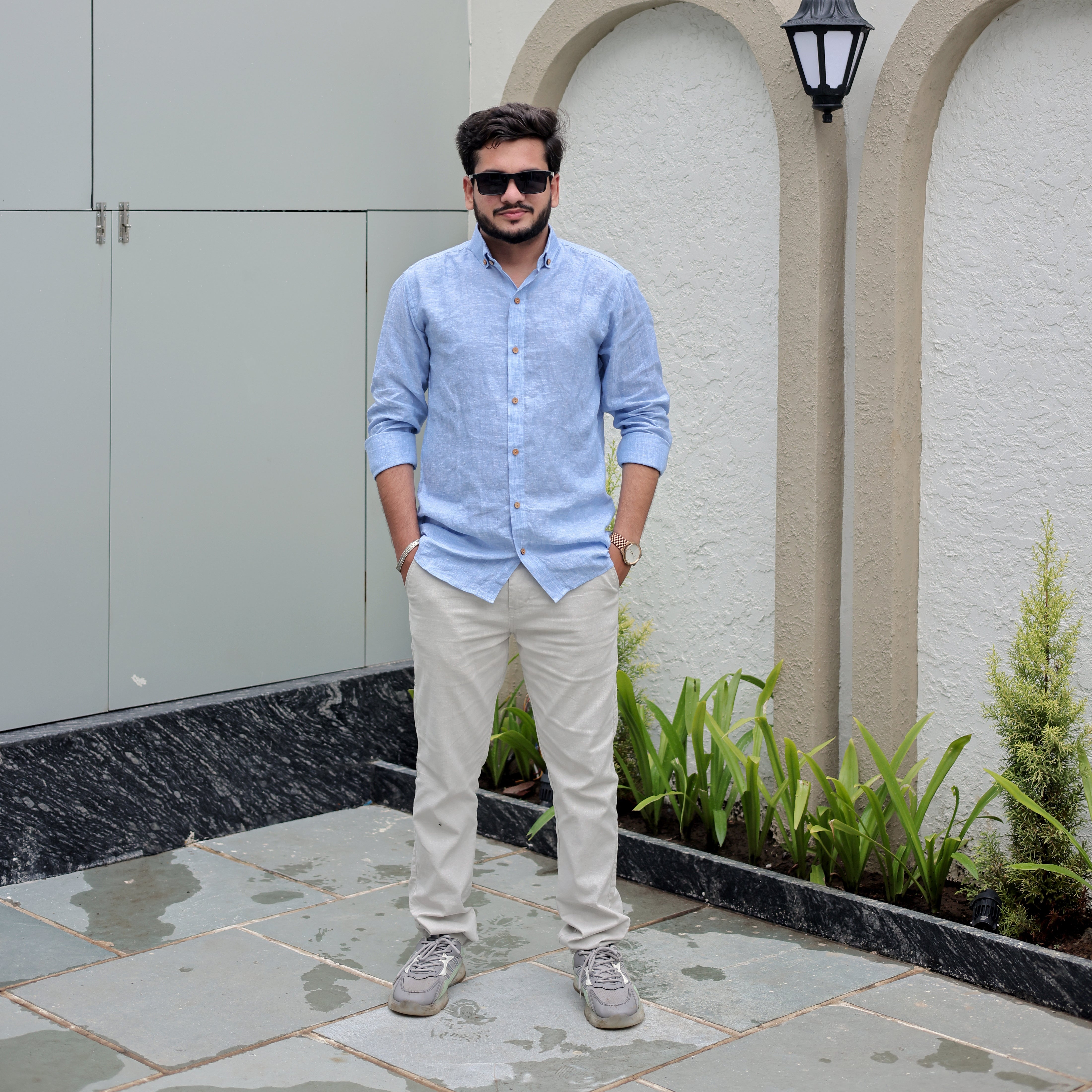 100% pure linen shirt