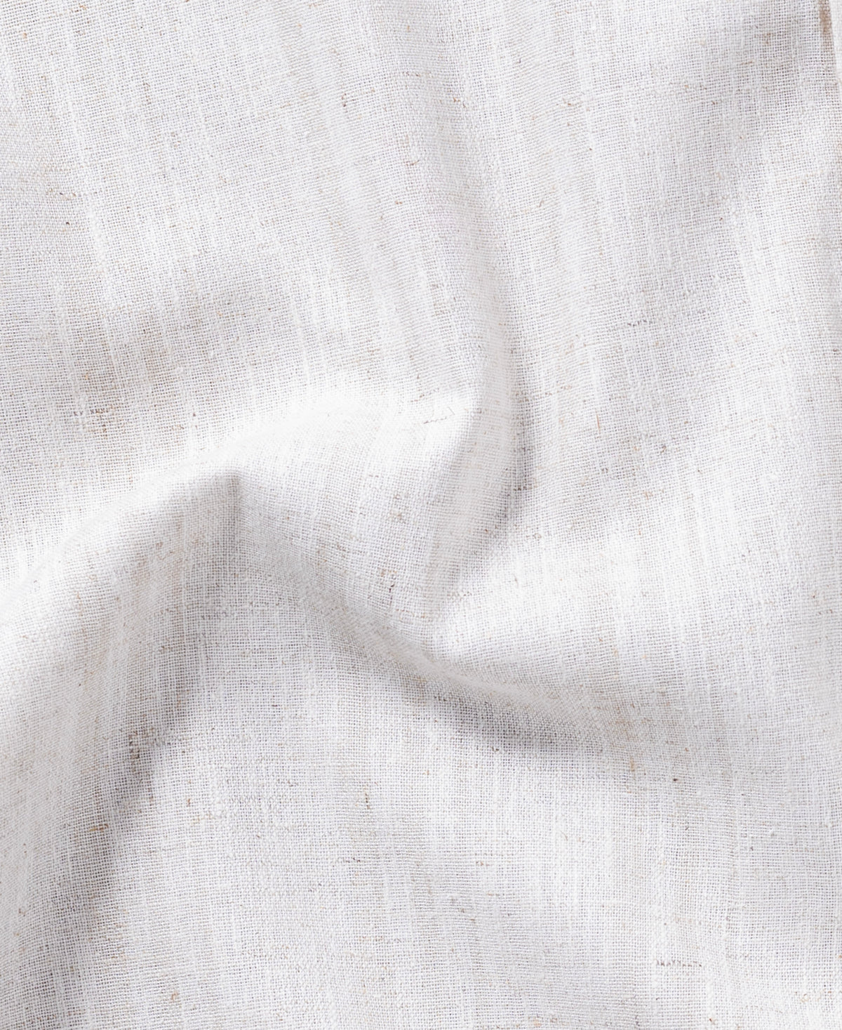 Cream Cotton Shirt With Full Sleeves and Pocket