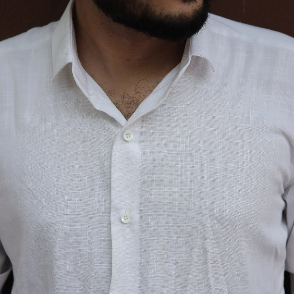 Pure linen shirt white