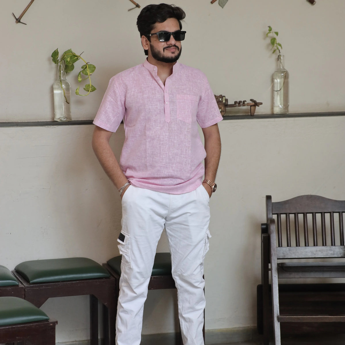 Light Pink Kurta for Men