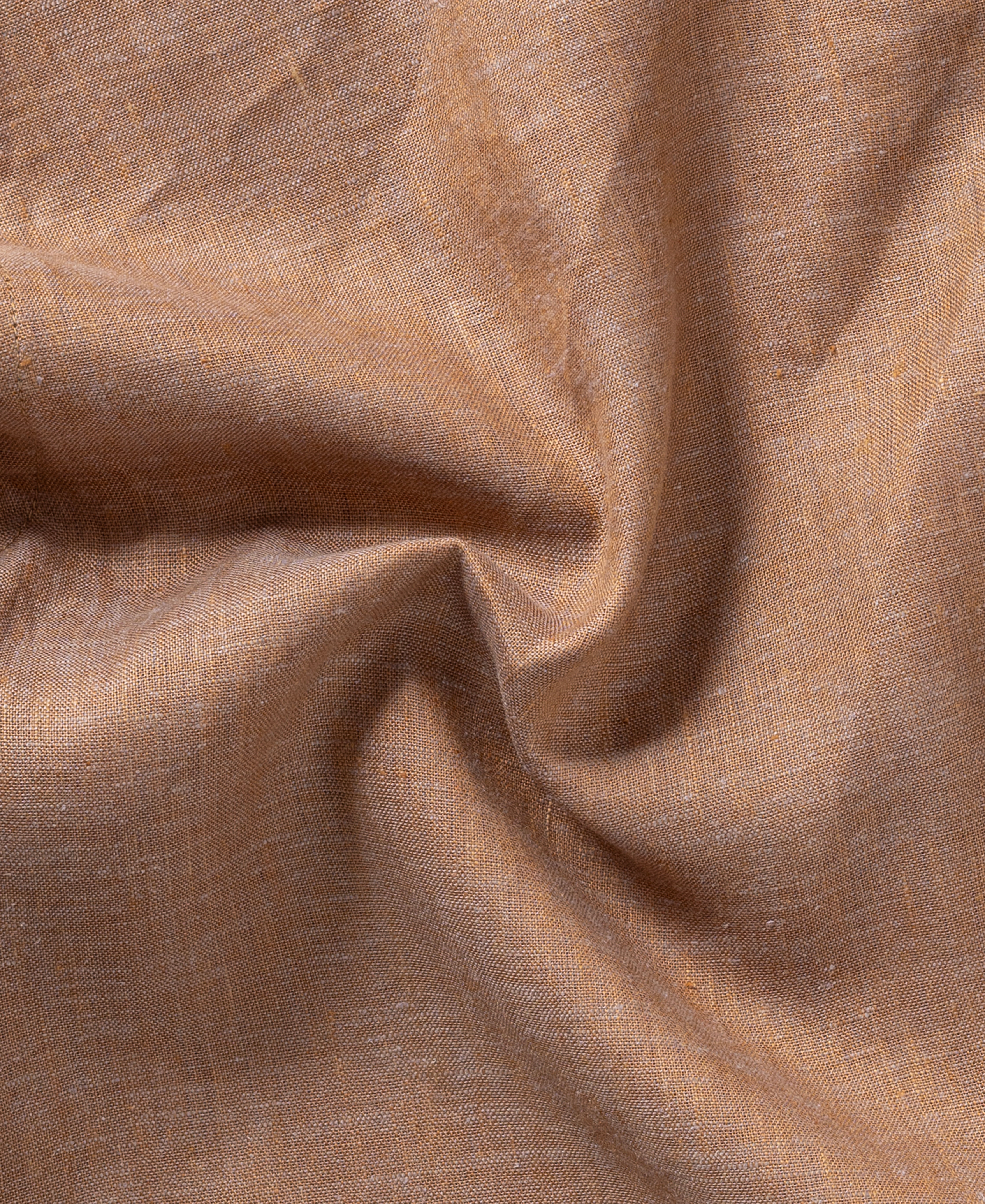 Pure Linen Casual Shirt – Light Brown Summer Beachwear