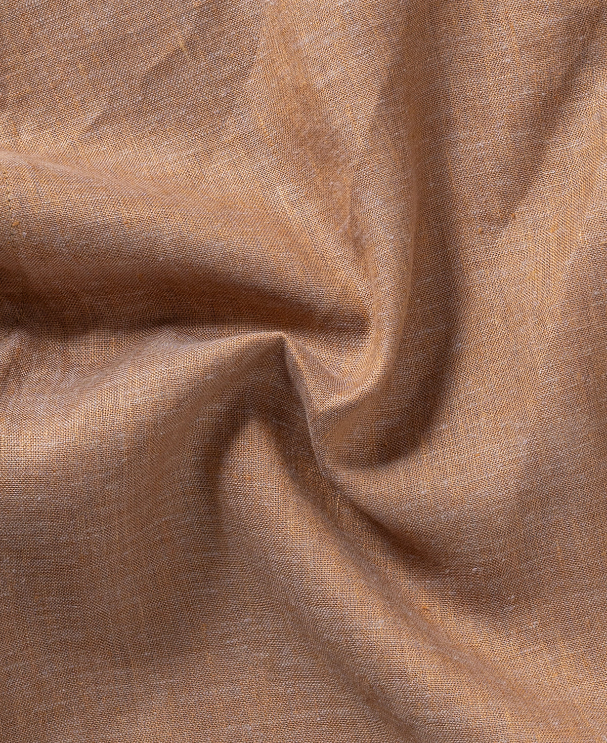 Breathable Pure Linen Shirt for Men – Full Sleeve Earthy Tan Look