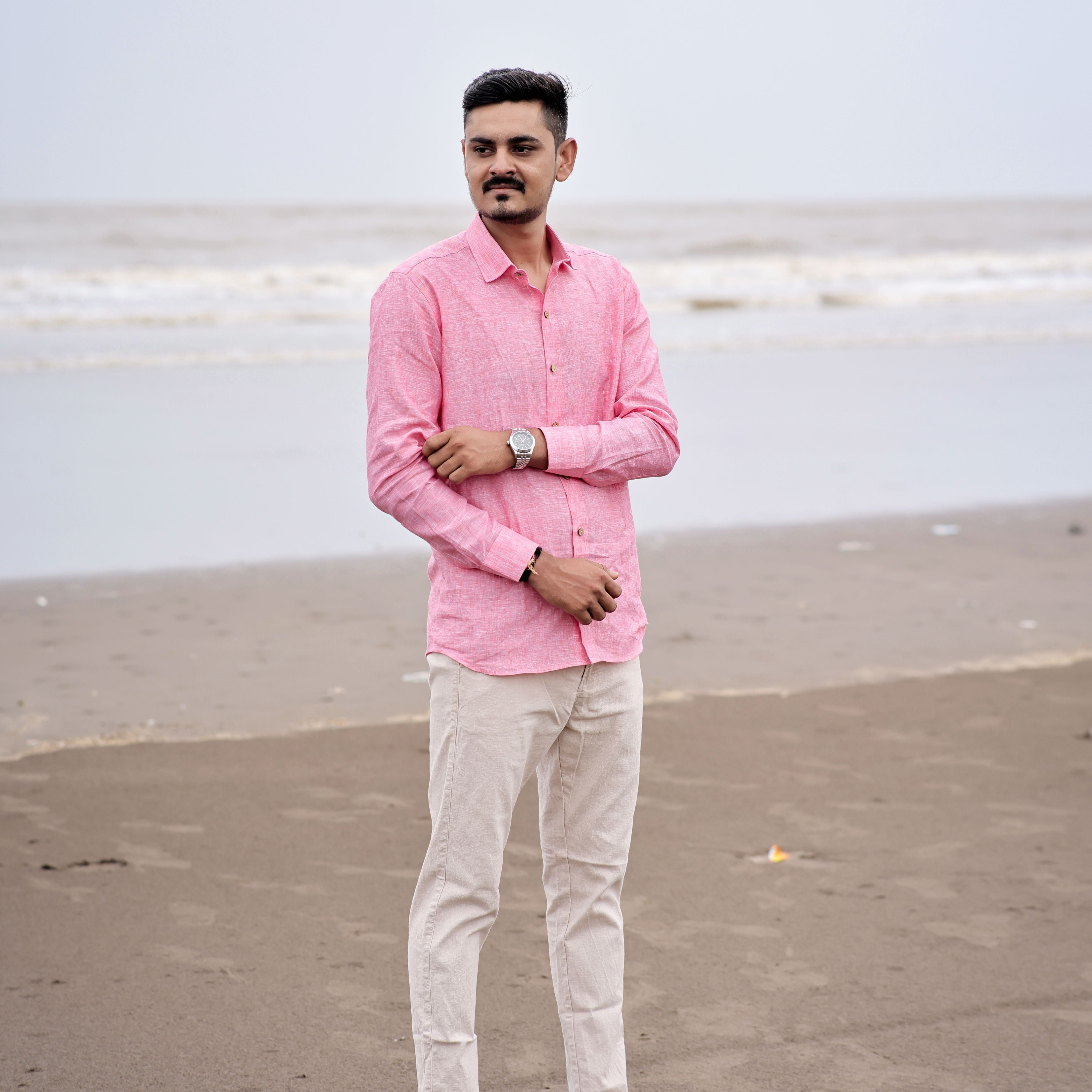 100% pure linen shirt