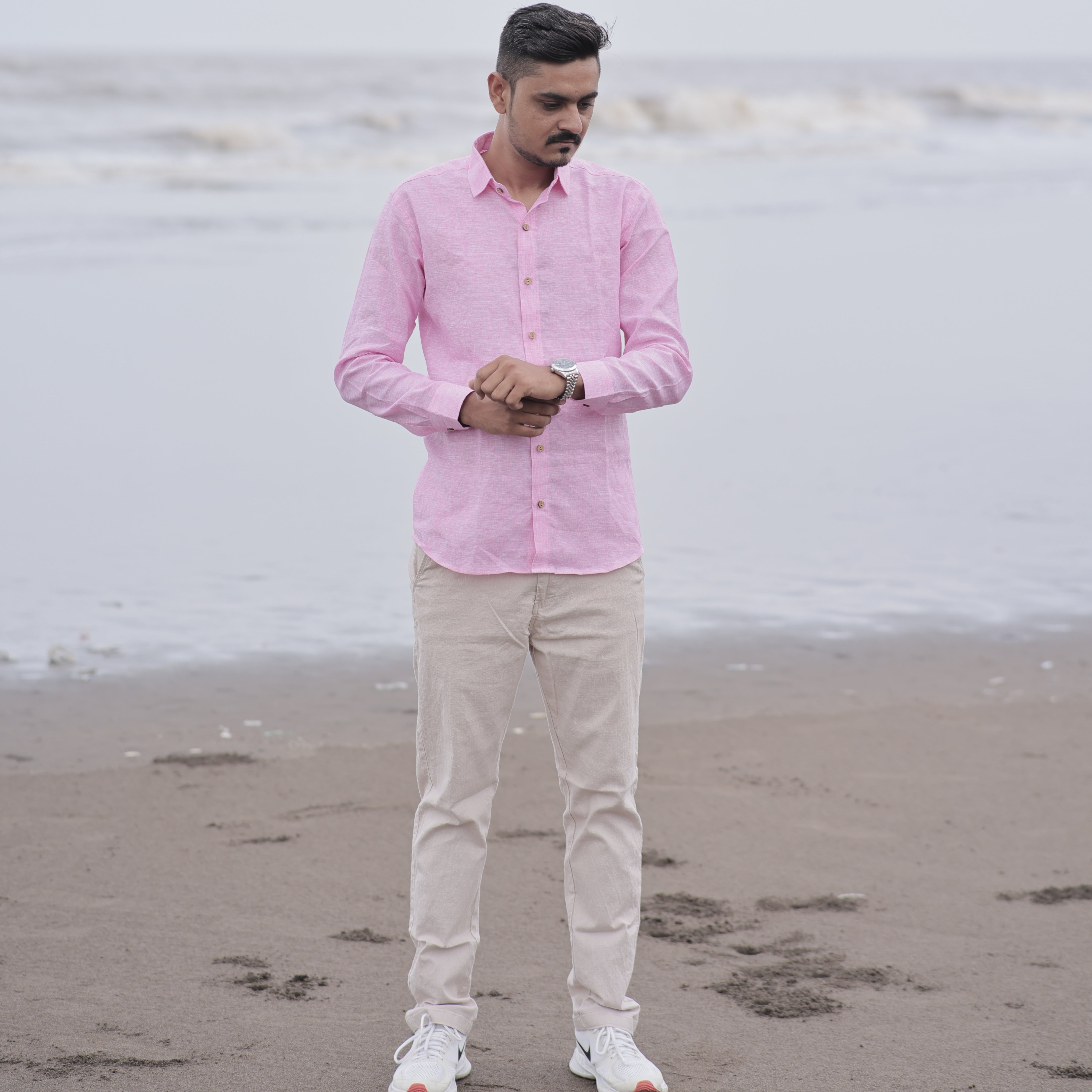 Slim Fit Linen Shirt