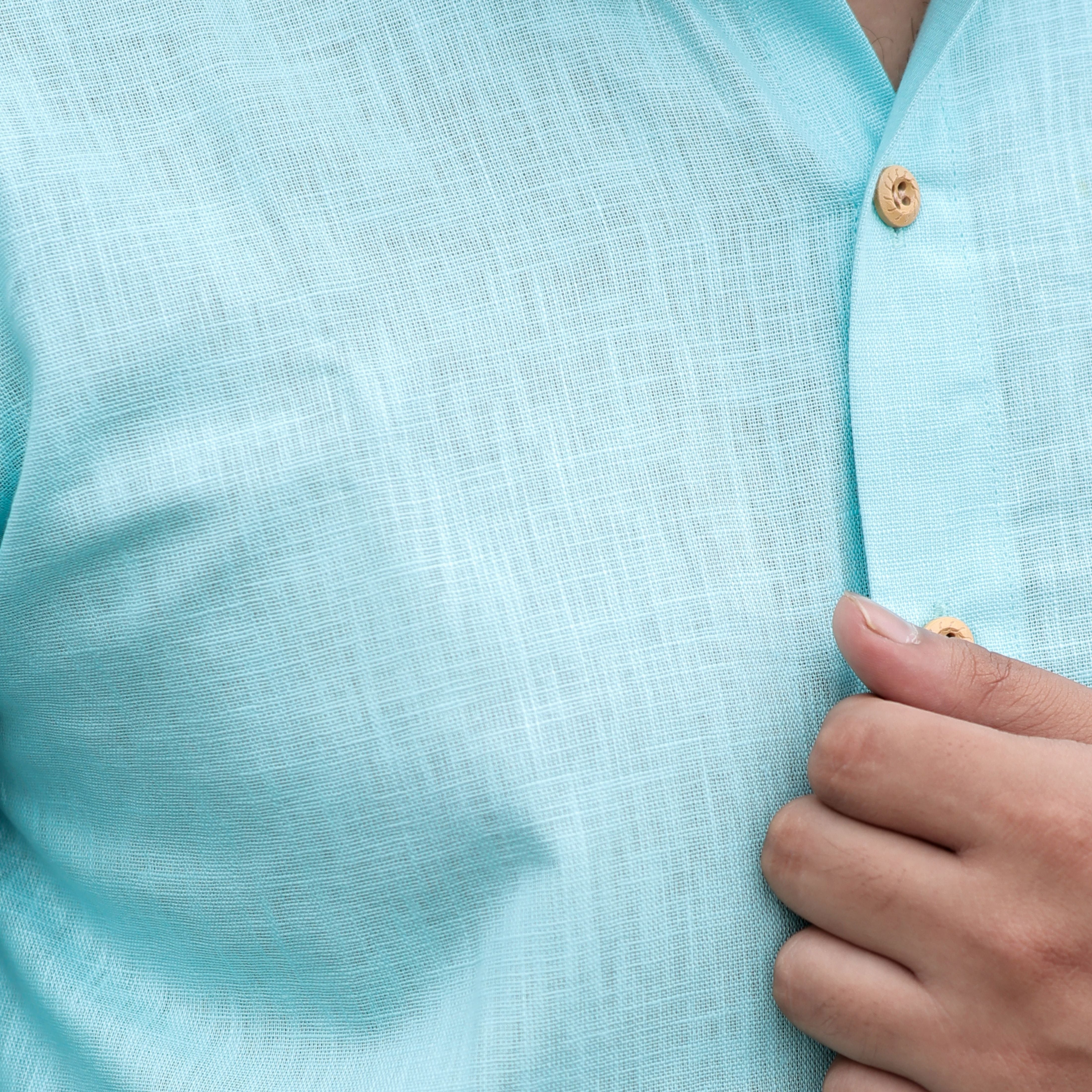 men’s summer pure linen shirt