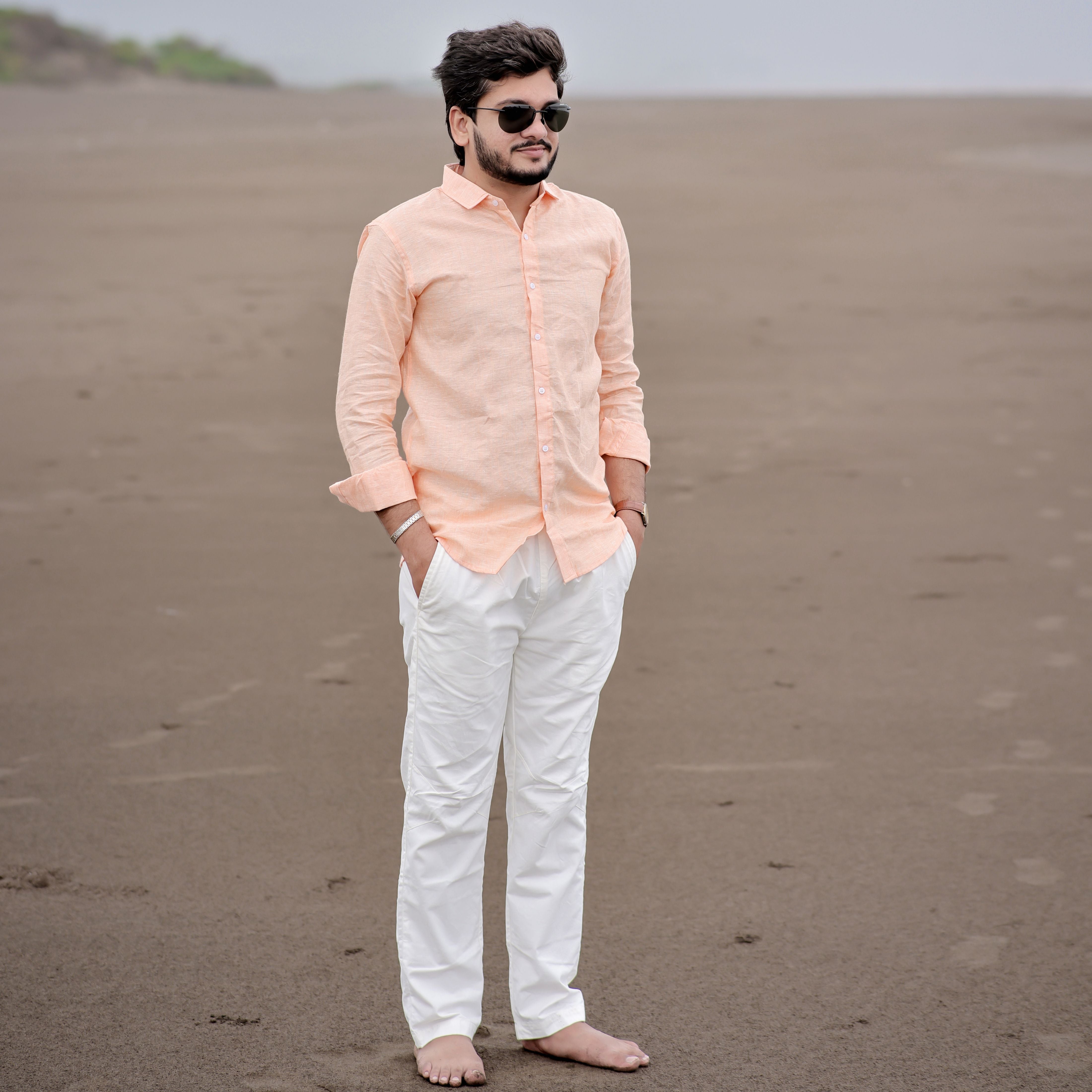 linen beach shirt