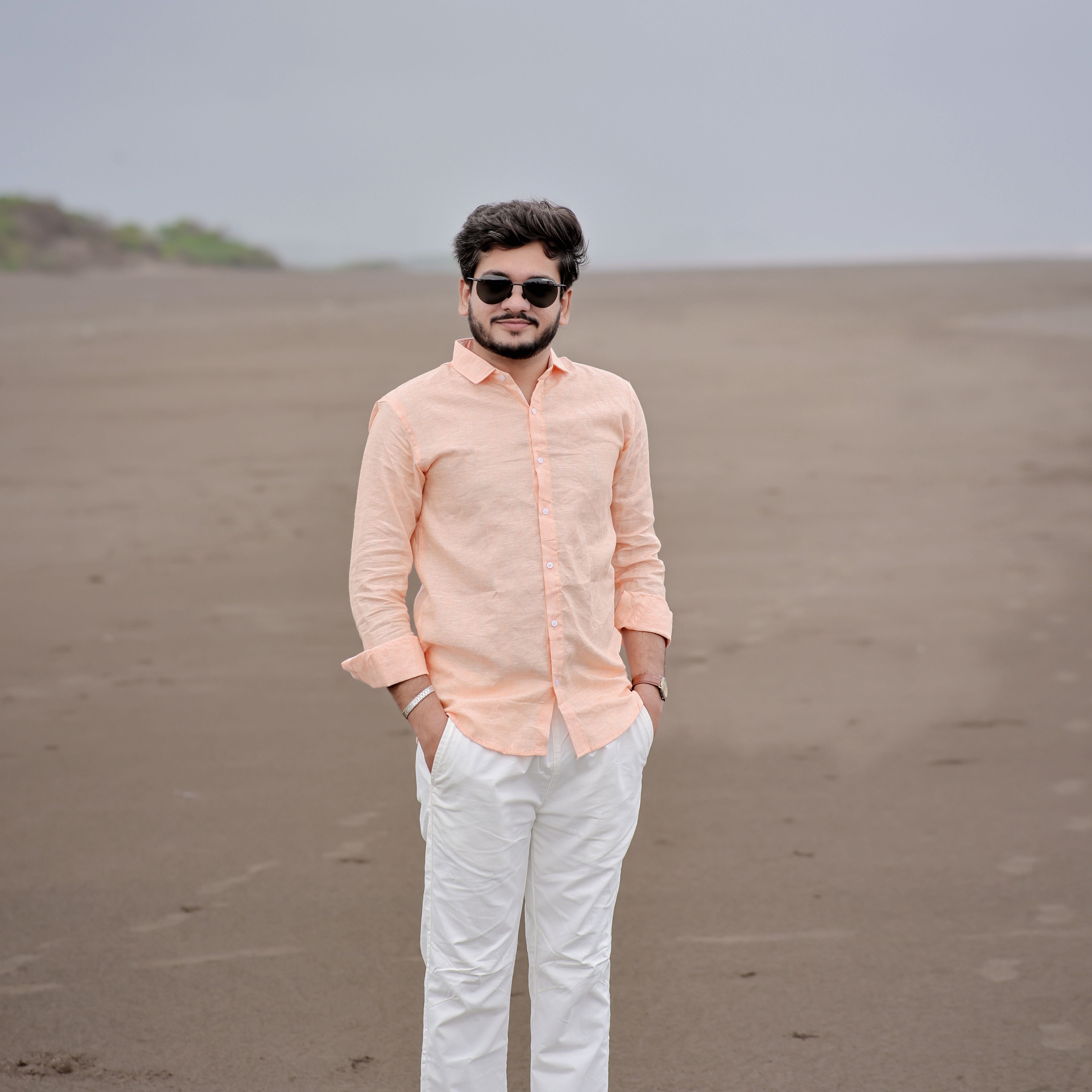 pure linen beach shirt