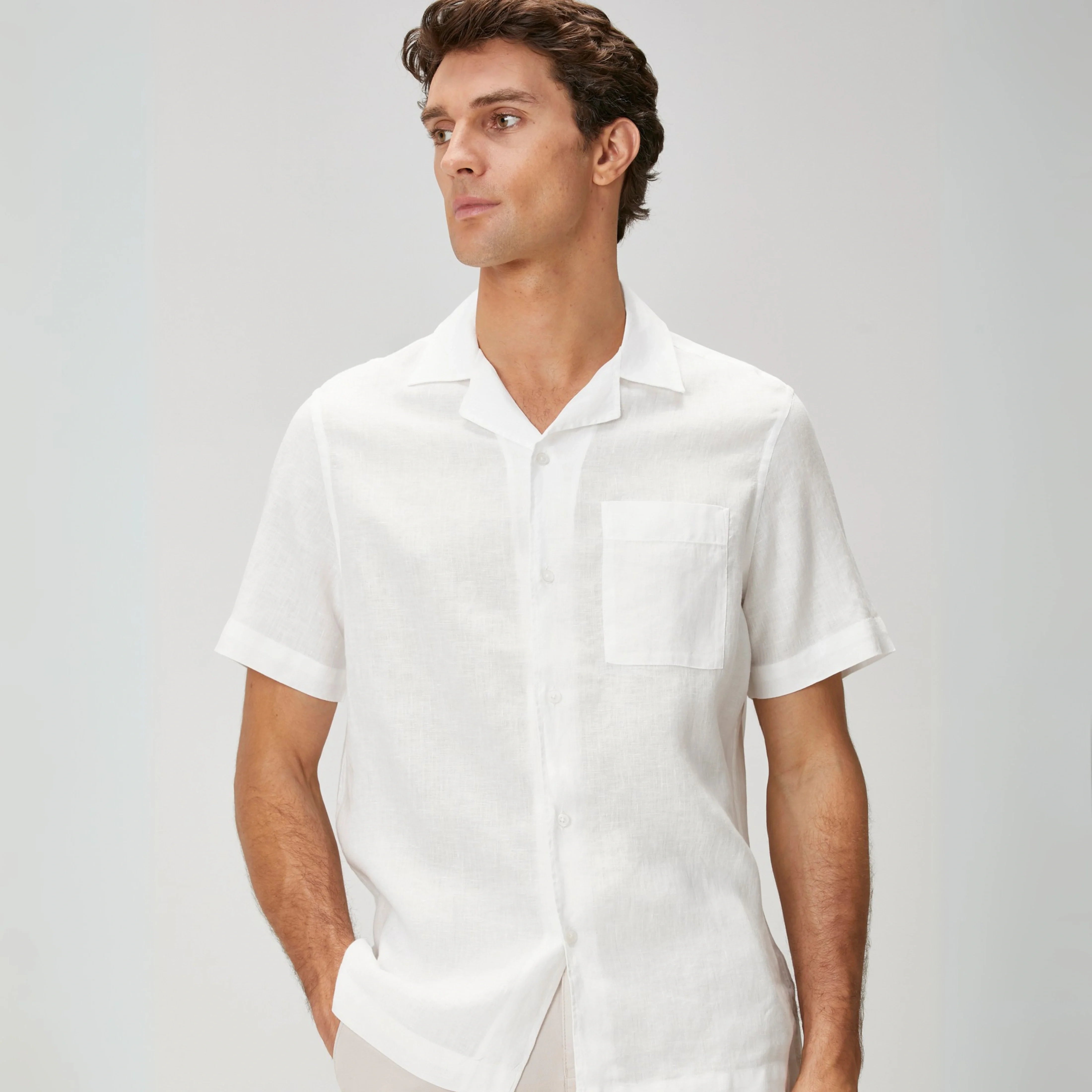 lightweight linen shirt men