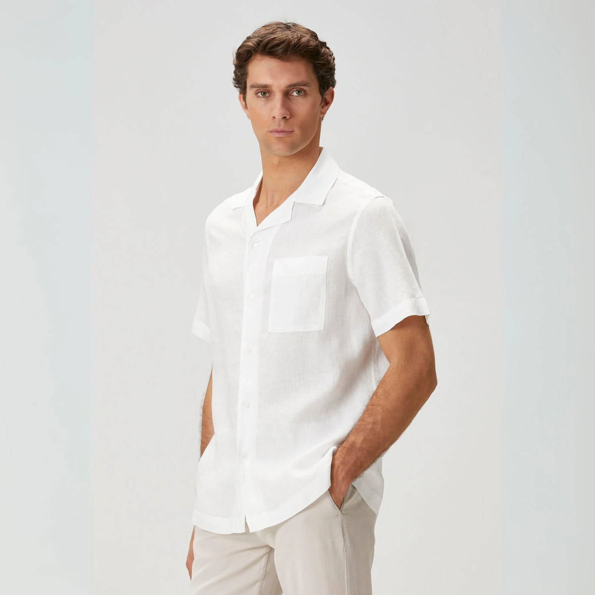 white linen shirt for summer